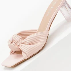 The Fashion Project Mules με διάφανο τακούνι - Ροζ -Γόβες Εκπτώσεις mules me diafano takouni 100364 88xj