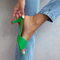 The Fashion Project Mules με φαρδιά φάσα - Πράσινο -Γόβες Εκπτώσεις mules me fardia fasa 99891 s6zx