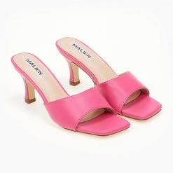 The Fashion Project Mules με φαρδιά φάσα - Φούξια -Γόβες Εκπτώσεις mules me fardia fasa 99892 g0hi