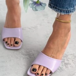 The Fashion Project Mules με φαρδιά φάσα - Λιλά