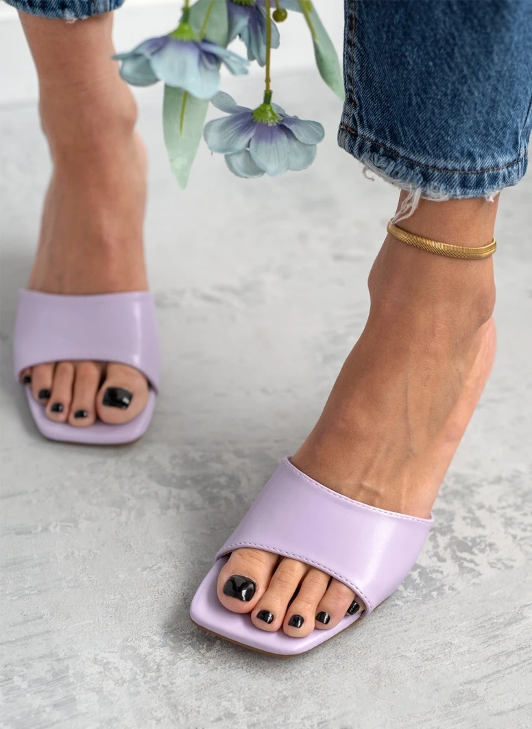 The Fashion Project Mules με φαρδιά φάσα - Λιλά 1 The Fashion Project Mules με φαρδιά φάσα - Λιλά