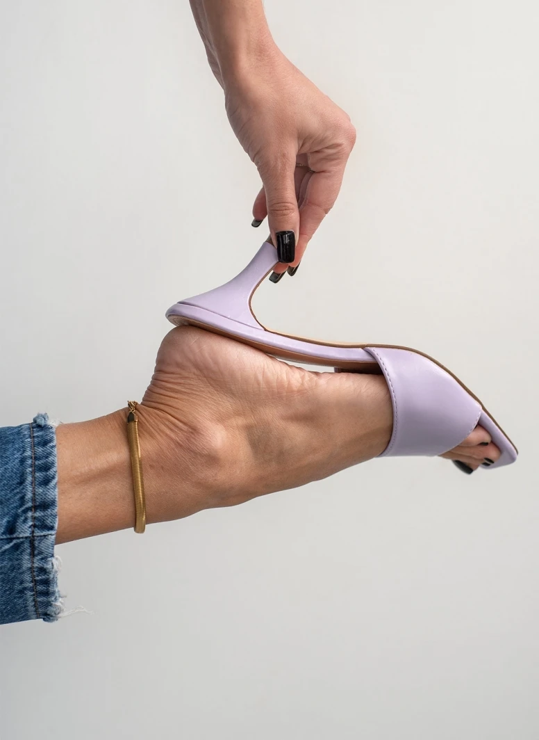 The Fashion Project Mules με φαρδιά φάσα - Λιλά 7 The Fashion Project Mules με φαρδιά φάσα - Λιλά - Image 7