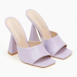 The Fashion Project Mules με γυαλιστερό τακούνι καμπάνα - Λιλά 11 The Fashion Project Mules με γυαλιστερό τακούνι καμπάνα - Λιλά -Γόβες Εκπτώσεις mules me gualistero takouni kampana 100325 bwgc