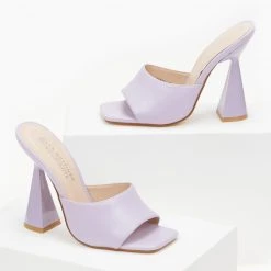 The Fashion Project Mules με γυαλιστερό τακούνι καμπάνα - Λιλά 8 The Fashion Project Mules με γυαλιστερό τακούνι καμπάνα - Λιλά -Γόβες Εκπτώσεις mules me gualistero takouni kampana 100325 hr6f