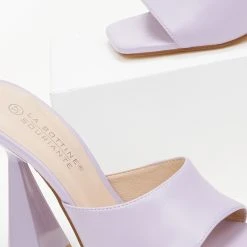 The Fashion Project Mules με γυαλιστερό τακούνι καμπάνα - Λιλά 10 The Fashion Project Mules με γυαλιστερό τακούνι καμπάνα - Λιλά -Γόβες Εκπτώσεις mules me gualistero takouni kampana 100325 pze0