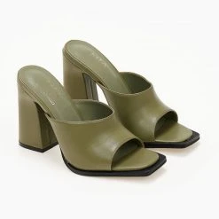 The Fashion Project Mules με ιδιαίτερη σόλα - Λαδί -Γόβες Εκπτώσεις mules me idiaiteri sola 103632 mlra