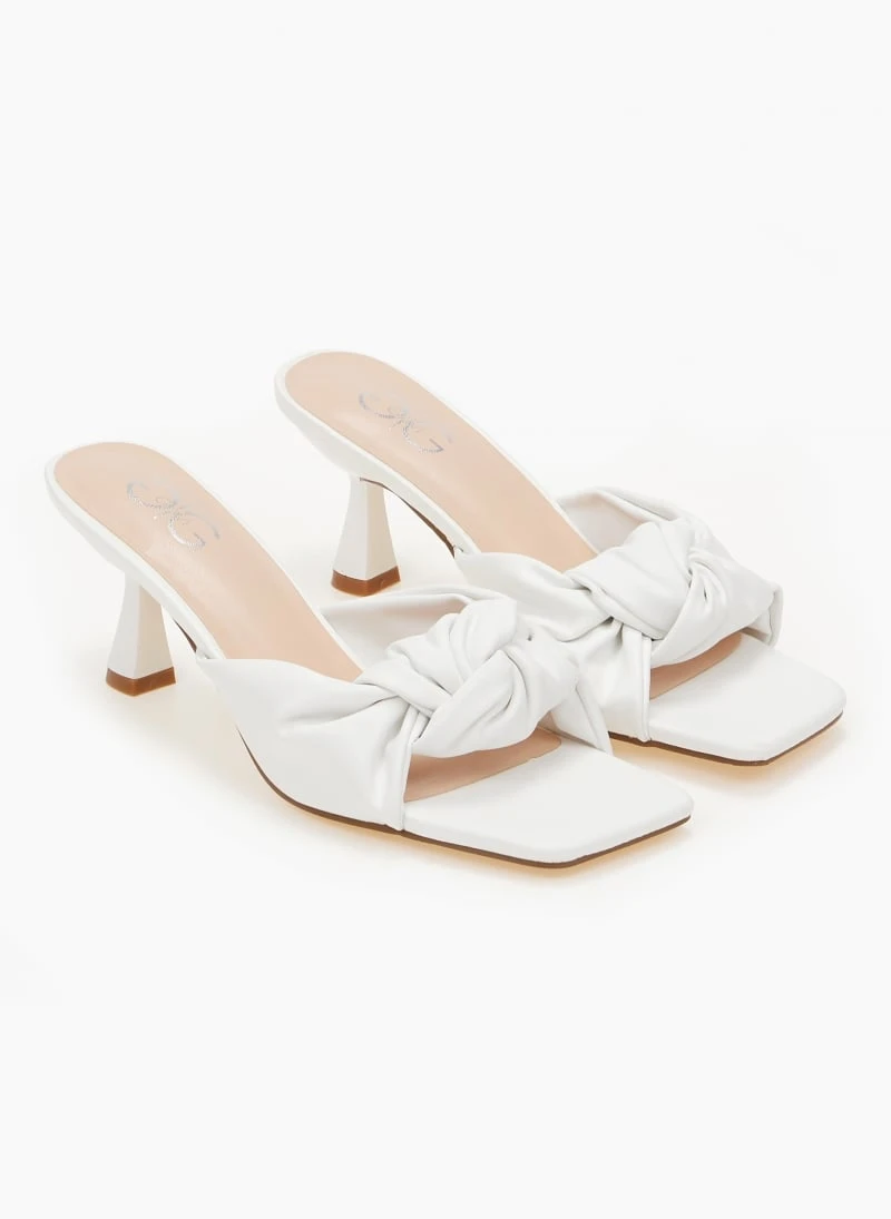 The Fashion Project Mules με κόμπο - Λευκό 6 The Fashion Project Mules με κόμπο - Λευκό - Image 6