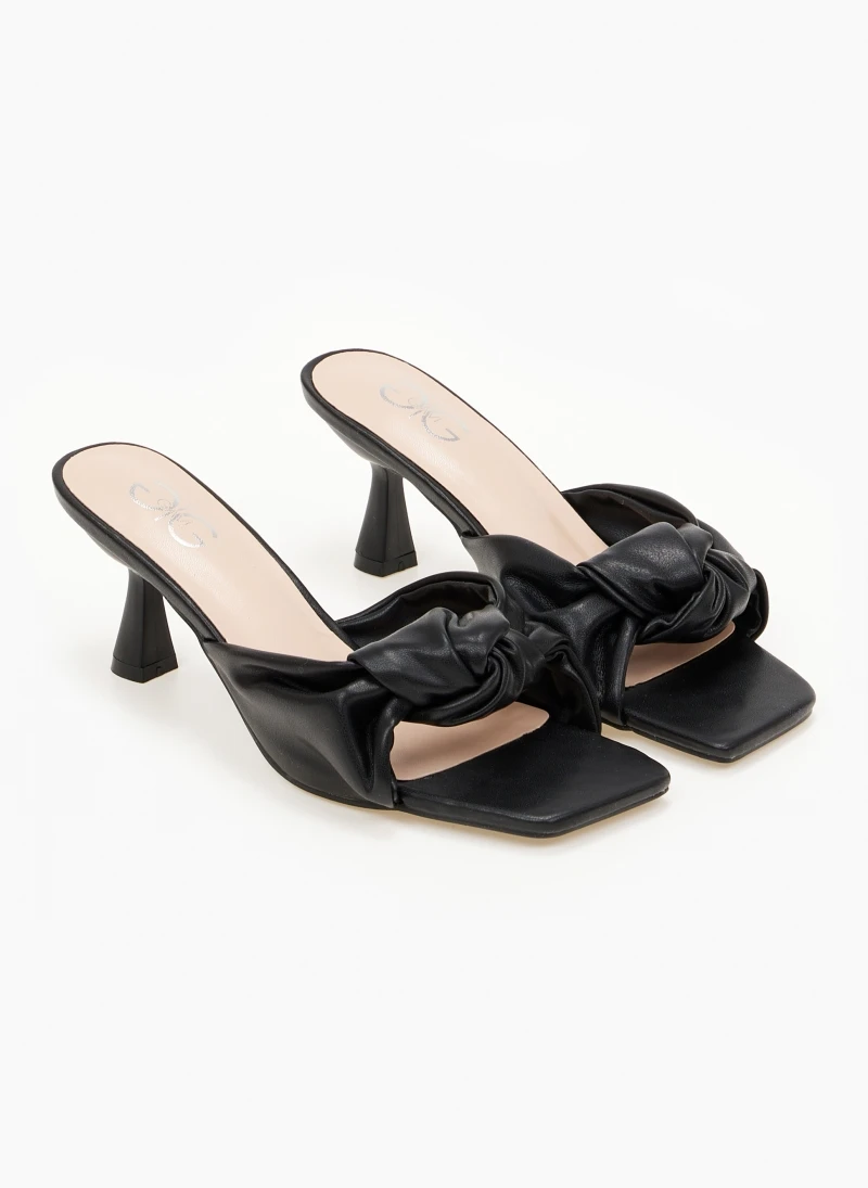 The Fashion Project Mules με κόμπο - Μαύρο 4 The Fashion Project Mules με κόμπο - Μαύρο - Image 4