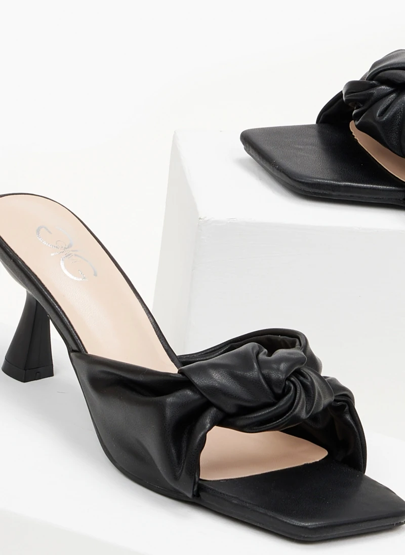 The Fashion Project Mules με κόμπο - Μαύρο 3 The Fashion Project Mules με κόμπο - Μαύρο - Image 3