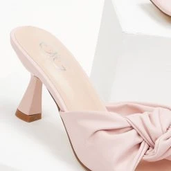 The Fashion Project Mules με κόμπο - Ροζ -Γόβες Εκπτώσεις mules me kompo 100160 3id2