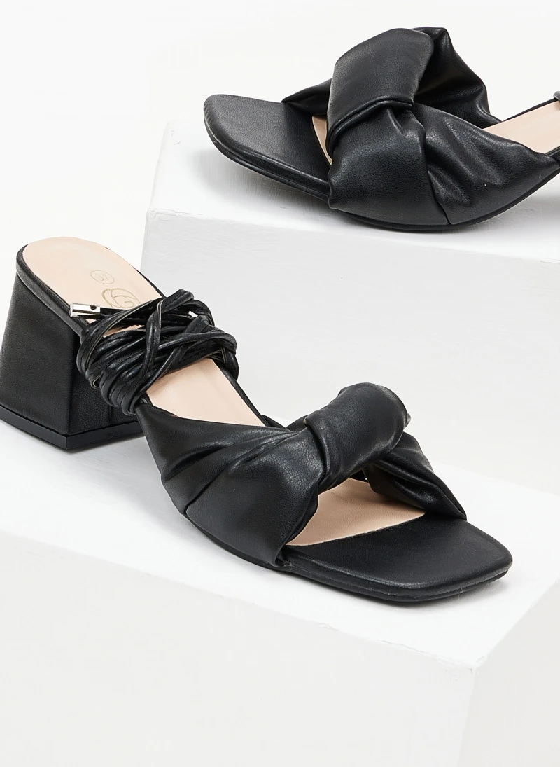 The Fashion Project Πέδιλα με λεπτά κορδόνια - Μαύρο 3 The Fashion Project Πέδιλα με λεπτά κορδόνια - Μαύρο - Image 3