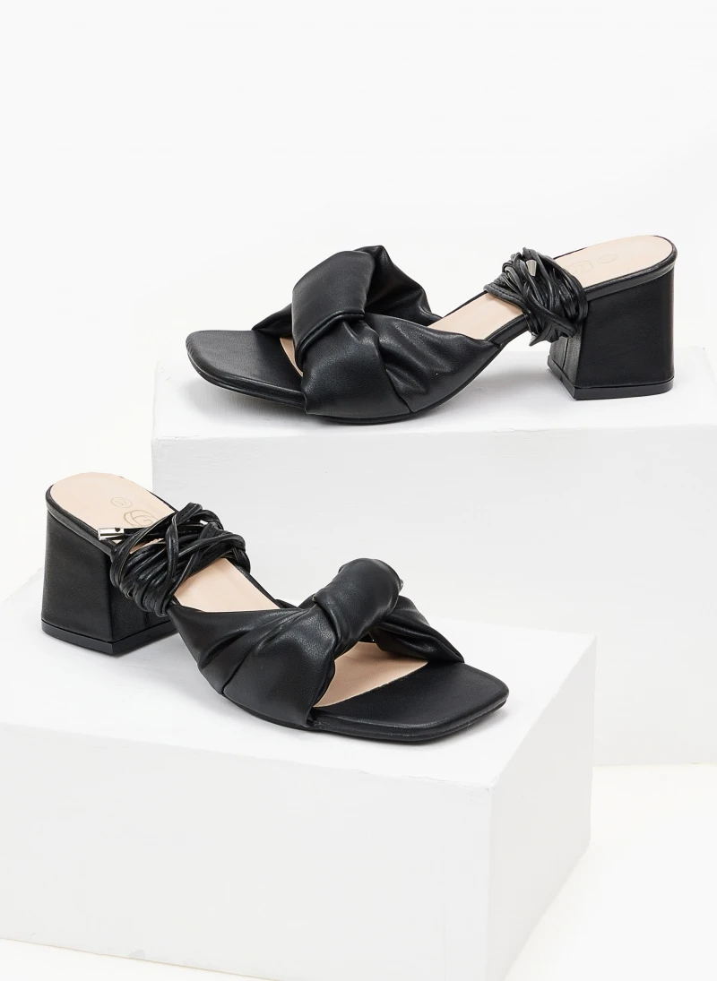The Fashion Project Πέδιλα με λεπτά κορδόνια - Μαύρο 2 The Fashion Project Πέδιλα με λεπτά κορδόνια - Μαύρο - Image 2