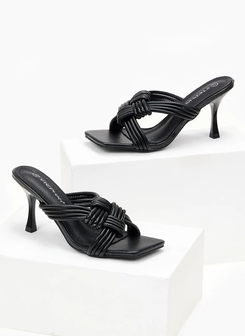 The Fashion Project Mules με λεπτά πλεγμένα λουράκια - Μαύρο 5 The Fashion Project Mules με λεπτά πλεγμένα λουράκια - Μαύρο - Image 5