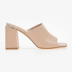 The Fashion Project Mules με μεταλλική λεπτομέρεια - Μπεζ