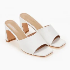 The Fashion Project Mules με Pattern στη φάσα - Λευκό -Γόβες Εκπτώσεις mules me pattern sti fasa 102753 865o