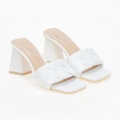 The Fashion Project Mules με πλεκτό σχέδιο στη φάσα - Λευκό 7 The Fashion Project Mules με πλεκτό σχέδιο στη φάσα - Λευκό -Γόβες Εκπτώσεις mules me plekto sxedio sti fasa 100837 5zjx 1