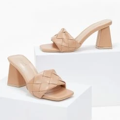 The Fashion Project Mules με πλεκτό σχέδιο στη φάσα - Μπεζ 7 The Fashion Project Mules με πλεκτό σχέδιο στη φάσα - Μπεζ -Γόβες Εκπτώσεις mules me plekto sxedio sti fasa 100839 4273