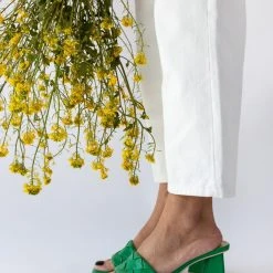 The Fashion Project Mules με πλεκτό σχέδιο στη φάσα - Πράσινο