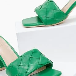 The Fashion Project Mules με πλεκτό σχέδιο στη φάσα - Πράσινο 10 The Fashion Project Mules με πλεκτό σχέδιο στη φάσα - Πράσινο -Γόβες Εκπτώσεις mules me plekto sxedio sti fasa 100840 mjk1