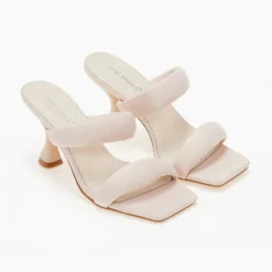 The Fashion Project Mules με Puffed φάσες - Μπεζ -Γόβες Εκπτώσεις mules me puffed fases 103985 euh5