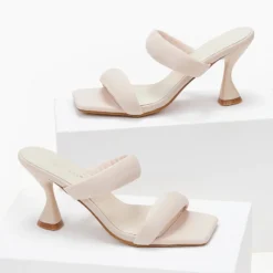 The Fashion Project Mules με Puffed φάσες - Μπεζ -Γόβες Εκπτώσεις mules me puffed fases 103985 vpmx