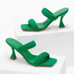 The Fashion Project Mules με Puffed φάσες - Πράσινο 12 The Fashion Project Mules με Puffed φάσες - Πράσινο -Γόβες Εκπτώσεις mules me puffed fases 103986 oonx