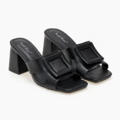 The Fashion Project Mules με τετράγωνη αγκράφα - Μαύρο 6 The Fashion Project Mules με τετράγωνη αγκράφα - Μαύρο -Γόβες Εκπτώσεις mules me tetragwni agkrafa 101468 5zpb