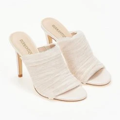 The Fashion Project Mules με τούλι - Μπεζ 12 The Fashion Project Mules με τούλι - Μπεζ -Γόβες Εκπτώσεις mules me touli 103834 r4el