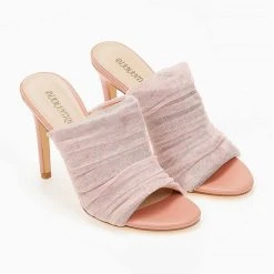 The Fashion Project Mules με τούλι - Ροδακινί -Γόβες Εκπτώσεις mules me touli 103835 to8g