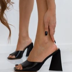 The Fashion Project Mules με τρίγωνο τακούνι - Μαύρο