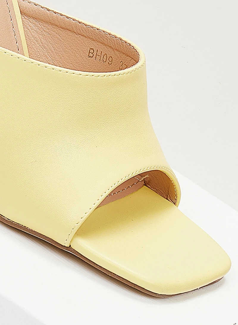 The Fashion Project Mules με χοντρό τακούνι - Κίτρινο 5 The Fashion Project Mules με χοντρό τακούνι - Κίτρινο - Image 5