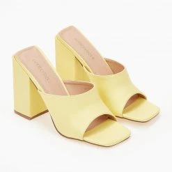 The Fashion Project Mules με χοντρό τακούνι - Κίτρινο 12 The Fashion Project Mules με χοντρό τακούνι - Κίτρινο -Γόβες Εκπτώσεις mules me xontro takouni 102627 zb0z