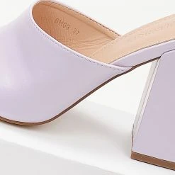 The Fashion Project Mules με χοντρό τακούνι - Λιλά 11 The Fashion Project Mules με χοντρό τακούνι - Λιλά -Γόβες Εκπτώσεις mules me xontro takouni 102630 01a8