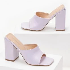 The Fashion Project Mules με χοντρό τακούνι - Λιλά 9 The Fashion Project Mules με χοντρό τακούνι - Λιλά -Γόβες Εκπτώσεις mules me xontro takouni 102630 5xu3