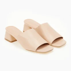 The Fashion Project Mules με χωστή φάσα - Μπεζ -Γόβες Εκπτώσεις mules me xwsti fasa 100027 yxr9