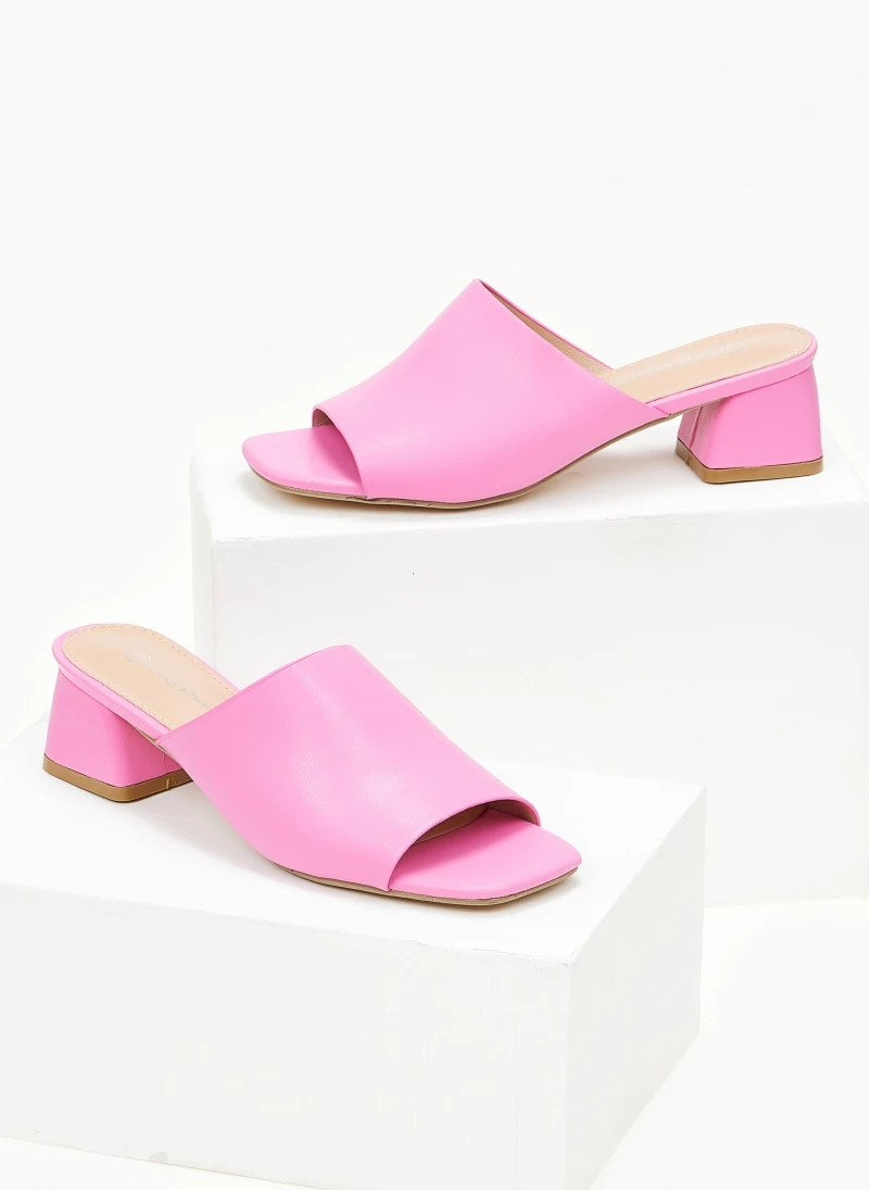 The Fashion Project Mules με χωστή φάσα - Φούξια 3 The Fashion Project Mules με χωστή φάσα - Φούξια - Image 3