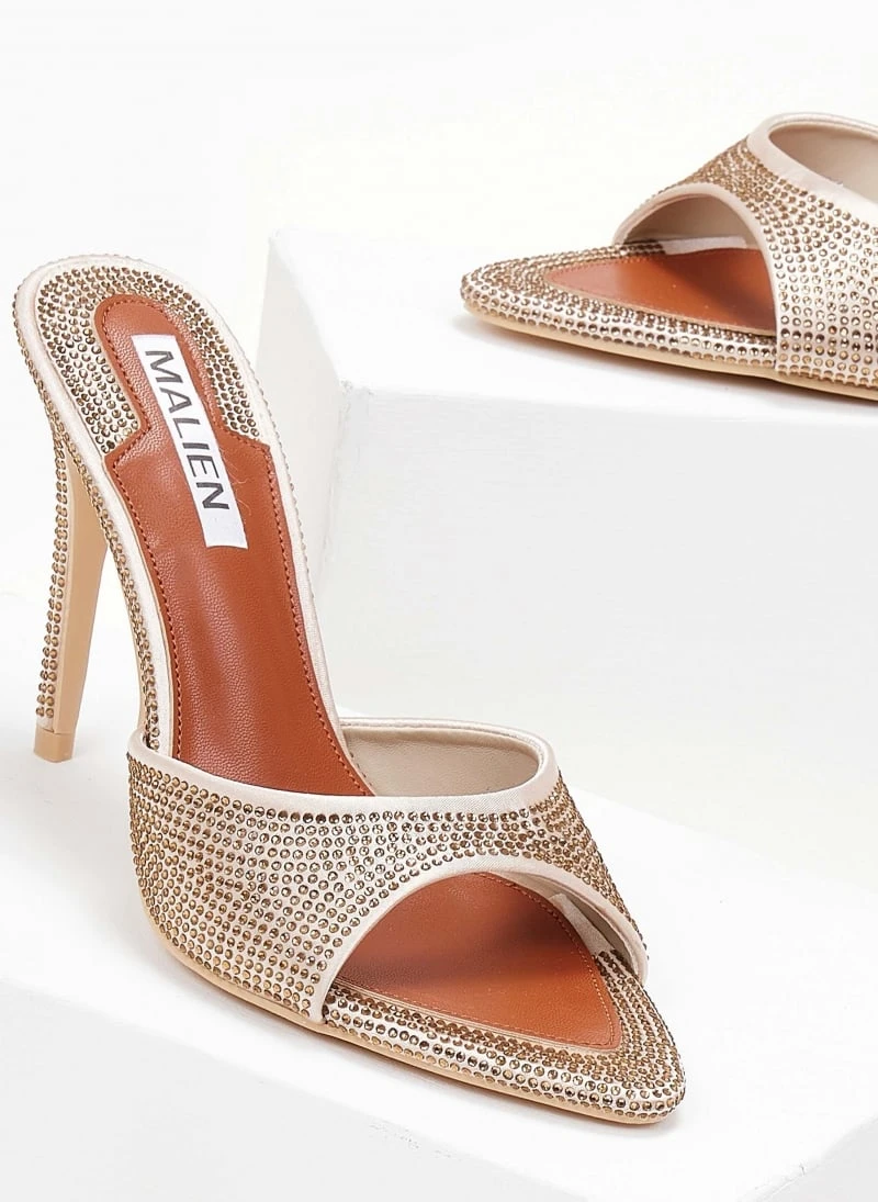 The Fashion Project Mules μυτερά με Strass - Χρυσό 6 The Fashion Project Mules μυτερά με Strass - Χρυσό - Image 6