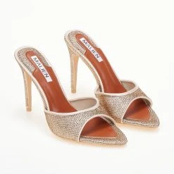 The Fashion Project Mules μυτερά με Strass - Χρυσό 13 The Fashion Project Mules μυτερά με Strass - Χρυσό -Γόβες Εκπτώσεις mules mutera me strass 104793 jm7g