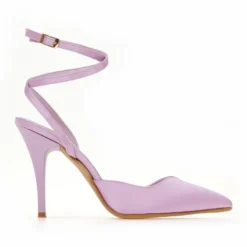 Γόβες μυτερές με δέσιμο Tfp - Λιλά