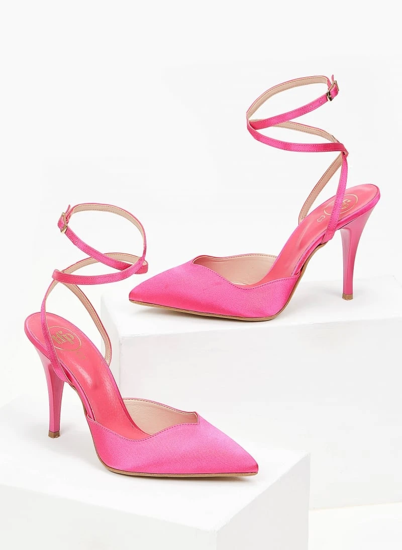 Γόβες μυτερές με δέσιμο Tfp - Φούξια 3 Γόβες μυτερές με δέσιμο Tfp - Φούξια - Image 3