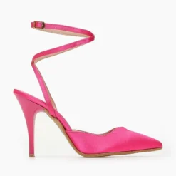 Γόβες μυτερές με δέσιμο Tfp - Φούξια