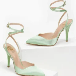 Γόβες μυτερές με δέσιμο Tfp - Βεραμάν -Γόβες Εκπτώσεις mules mutera tfp me desimo 100652 612u