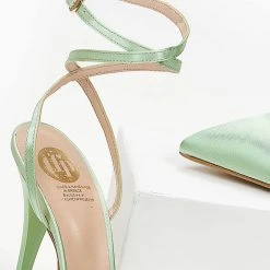 Γόβες μυτερές με δέσιμο Tfp - Βεραμάν -Γόβες Εκπτώσεις mules mutera tfp me desimo 100652 dhh3 1