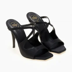 Mules σατέν με λεπτό τακούνι Tfp - Μαύρο 6 Mules σατέν με λεπτό τακούνι Tfp - Μαύρο -Γόβες Εκπτώσεις mules saten tfp me lepto takouni 104518 oald