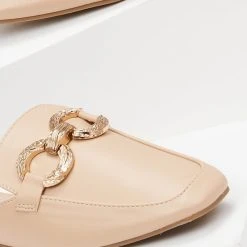 The Fashion Project Mules Flat σε καρέ γραμμή - Πούρο -Γόβες Εκπτώσεις mules se kare grammi xwris takouni 100117 79ng