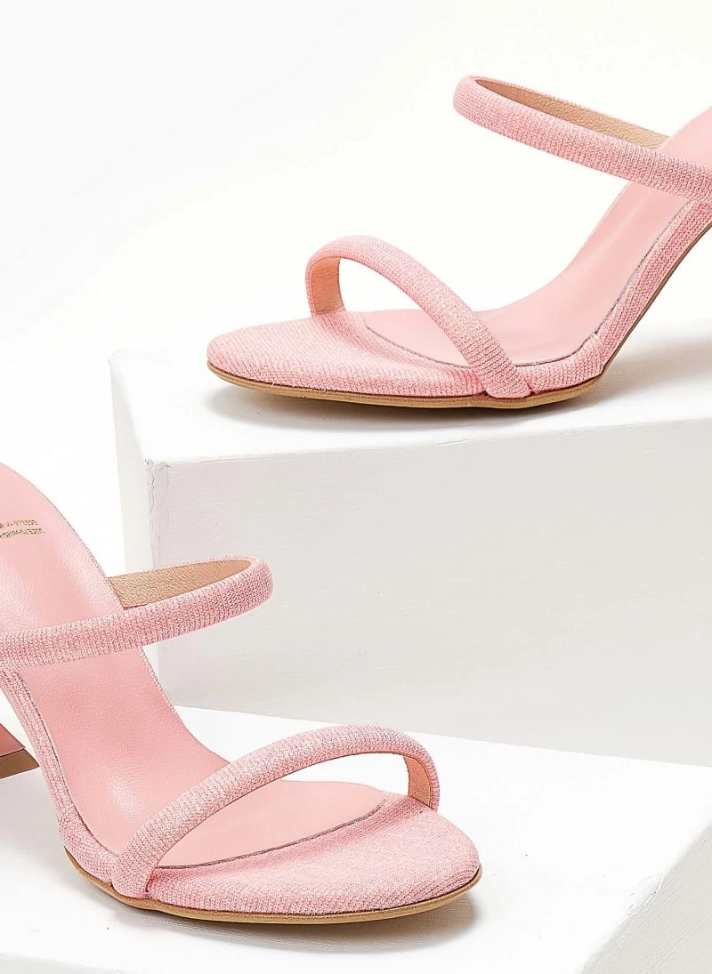 Mules από ύφασμα ιριδίζον Tfp - Ροζ 3 Mules από ύφασμα ιριδίζον Tfp - Ροζ - Image 3