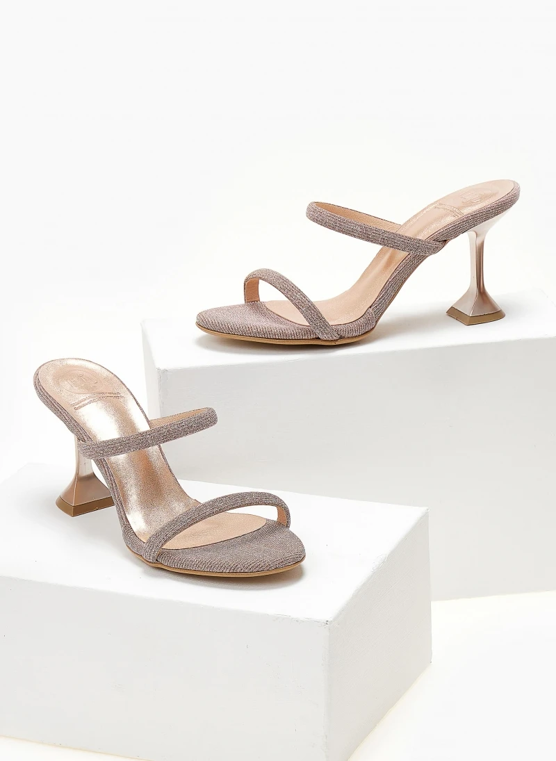 Mules από ύφασμα ιριδίζον Tfp - Χαλκός 5 Mules από ύφασμα ιριδίζον Tfp - Χαλκός - Image 5