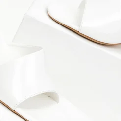 Mules με λοξή φάσα Tfp - Λευκό -Γόβες Εκπτώσεις mules tfp me loksi fasa 100384 0yay