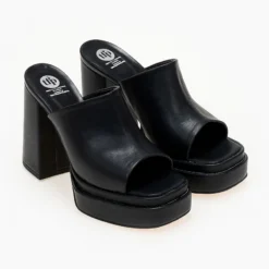 Mules με χοντρό ιδιαίτερο τακούνι Tfp - Μαύρο 11 Mules με χοντρό ιδιαίτερο τακούνι Tfp - Μαύρο -Γόβες Εκπτώσεις mules tfp me xontro idiaitero takouni 103966 xyls