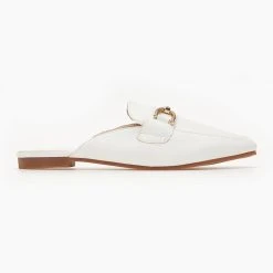 The Fashion Project Mules κλειστά με εξωτερική ραφή - Λευκό -Γόβες Εκπτώσεις mules xwris takouni me ekswteriki rafi 99992 8hd2